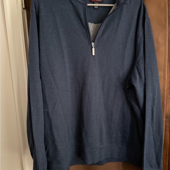 Kirkland Signature Navy Zip-Up Sweater - Picture 1 of 2